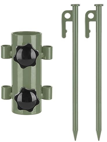 Oxtxuzdm Portable Tent Holder Tube Camping Awning Rod Canopy Fixed With Pegs Stand Canopy Stand And Practical