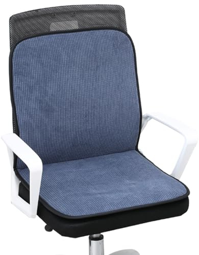 Couvre Siege Chauffant pour Bureau, Coussin Chauffant avec 4 Réglages de Minuterie et 5 Réglages de Température, Heating Pad pour Chauffage Partition(Blue)
