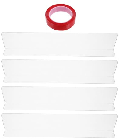 GARVALON Protezione Trasparente per Davanzali per Animali Domestici 40X7 CM Set 4 Pezzi Adesivo Nano Resistente AI Graffi Facile da Installare per Finestre e Davanzali Sicuri di Cani e