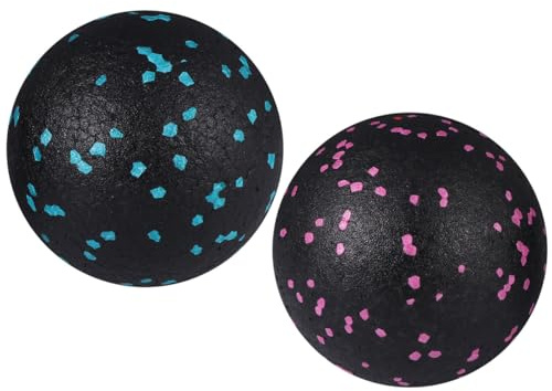 MAGICLULU 2pcs Yoga Auxiliary Exercise Balls Lightweight Eva Foot Massage Balls for Home Stretching and Workout, Convenient to Carry for Yoga Pilates Sessions