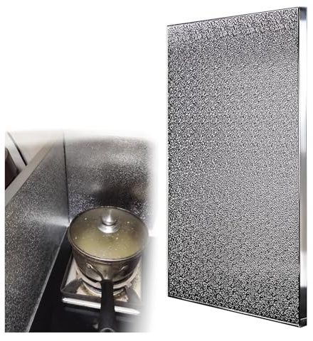Magnetic Refrigerator Heat Shield Board, Fireproof Aluminum Insulation Panel for Wall Behind Oven Stove Microwave, Appliance Protection for kitchen(48x24in/121.9x61.0cm)