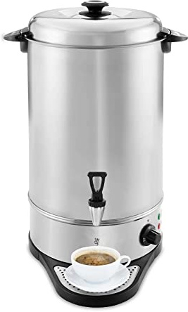 Royal Catering RCWK 20A Glühweinkocher Heißgetränkeautomat 20 L - 21,5 L 2200 W Edelstahl Abtropfschale Teemaschine Glühweintopf Glühweinkessel Heißwasserspender Heißgetränkespender Wasserkocher