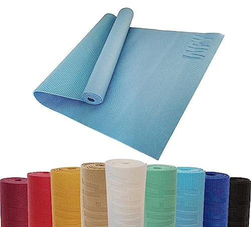 #DoYourYoga Fitnessmatte Yogamatte »Kirana« aus ECO-PVC - 183 x 61 x 0,4 cm - rutschfest & robust - Gymnastikmatte Yoga Matte Trainingsmatte Pilates Workout - Kiesel