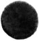 Tappeto in Pelle D'agnello, Imitazione Della Pelliccia - Soggiorno Camera Da Letto - Tappeto Da Letto Lavabile, Cuscino Di Seduta, Pelliccia Per Sedia, Divano - Nero - 30 cm Rotondo