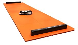 Hockey Revolution Slideboard LIT - Cardio Workout - Easy to Use and Store - Workout Slide Board Training Equipment for Hockey, Skating, Tennis, Running, Skiing - Adjustable Length - Used by the Pros