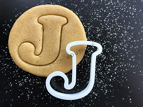 Alphabet Letters 3 Sizes Cookie Cutters Fondant Cake Decorating (Letter J, 4)