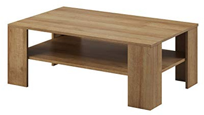 Furniture24 Couchtisch Kaffetisch Sofatisch Sky (Riviera Eiche)