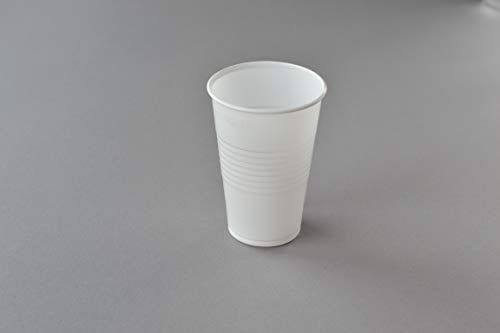 3000 Stück Trinkbecher, 0,2l weiß Einweg Becher Plastikbecher Ausschankbecher Kunststoffbecher