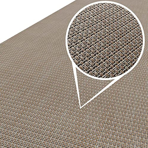 ANRO Läufer In-/Outdoor Teppich wasserfest Balkon Teppich auch für Balkon und Terasse Flur Bodenmatte wetterfest Beige Braun Abwaschbar 280 x 100cm