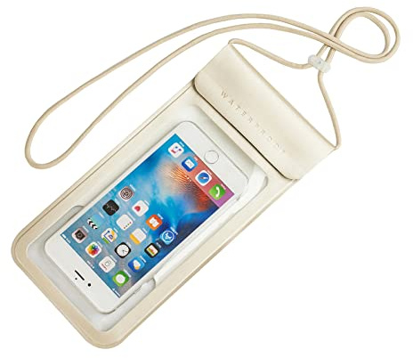 Baikeen wasserdichte Handytasche, IPX8 wasserdichte Handyhülle für iPhone 13 Pro Max/13 Pro/13/12/12 Pro Max/11/11 Pro Max/Xs Max/XR bis 6.9“ Zoll zum Schwimmen und Kajakfahren, Gold, Klassisch