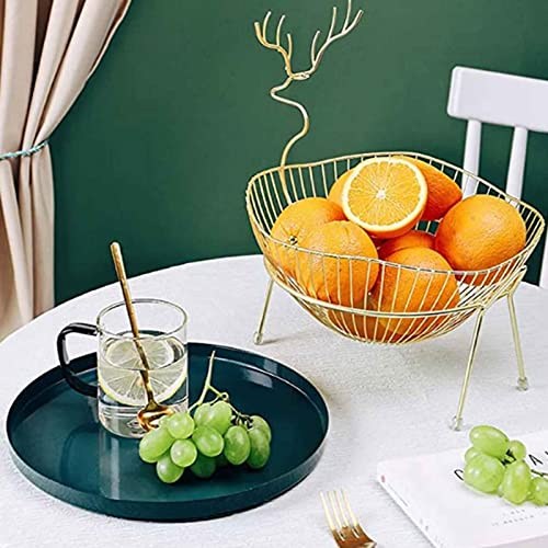 Fruit Basket Fruit Bowl for Kitchen Fruit basket household living room coffee table modern fruit plate ornaments delicate vegetable washing fruit and vegetable basket (Color : B)