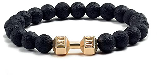 DIANN Frauen Männer Perlen Armband Hantel Herren Mode Yoga Schmuck Original Armreifen
