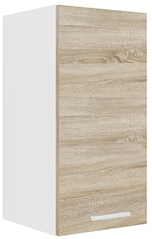VCM Hängeschrank 30x31x60 cm 1 Tür 2 Fächer Wandschrank | Wandhängender Stauraum für Geschirr und Vorräte - Küche und Wohnbereich - für Wohngemeinschaften - Holzwerkstoff