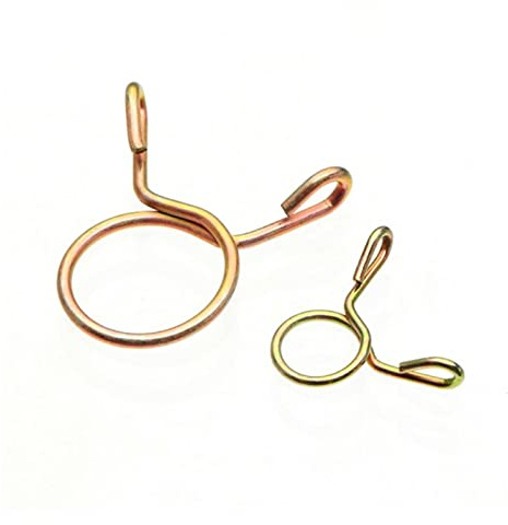 VOREAL 100 stücke 6mm-20mm Verzinkte Schlauchschelle Federklemmen Heizölschlauch Kraftstoffleitung Luftschlauchschellen for Boote ATVs Motorräder mit Box Leisurely