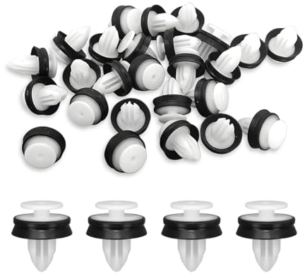 CGEAMDY 50 Pezzi Clip Di Fissaggio per Pannello Interno Portiera Auto, Clip Di Fissaggio Portatile per Porte Auto Pannello Paraurti, Robusto E Resistente Auto Fasteners Pannello Porta in Plastica
