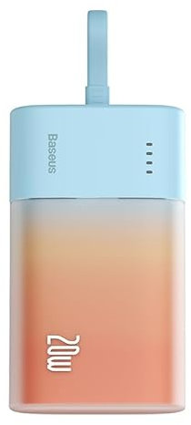 Baseus Powerbank Popsicle 5200mAh 20W Lightning/USB-C Bleu/Orange