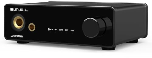 SMSL DS100 MQA MQA-CD Audio-Decoder CS43131 XU316 768 kHz/32 Bit DSD512 Hi-Res DAC 6,35 mm & 4,4 mm Kopfhörerverstärker USB/optischer/koaxialer Eingang