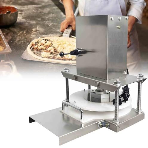 Pizza Dough Press Machine - Commercial 8.6 Roller Sheeter Pastry Maker for Perfect Pasta and Pizza Prep