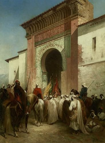 ZHAOSHAN Berühmte Gemälde Wanddekorationen Gemalde Wand-Kunst Bild Königliche Prozession Im Von Honore Boze Wandbilder Drucke Poster für Wanddekoration 60x90cm
