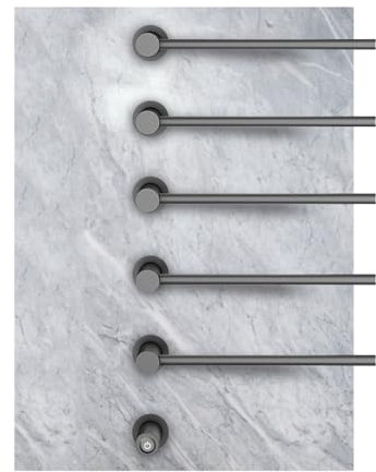 WDWDW Tendedero calefaccionado con Control de Temperatura Constante, Calentadores de Toallas montados en la Pared para baño, toallero calefaccionado de Acero Inoxidable