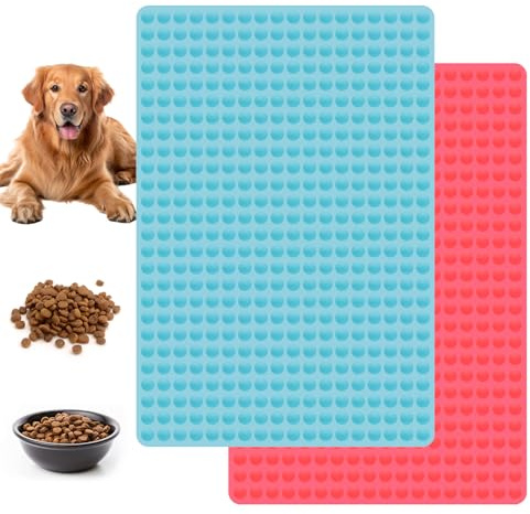 2pcs 468-Cavity Mini Round Silicone Mold, Versatile Dog Snacks Mold Small Dog Treat Maker Non-Stick Semi Sphere Yogurt Melt Moulds for Wax Baking Homemade Chocolate Chip Candy Gummy Jelly Cookie