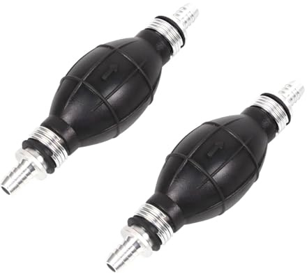 LKRXW 2 Piezas 6mm Bomba de Cebado Gasolina Bombas de Combustible Manual | Bomba de Mano Diésel Transferencia Sifón la Línea Manguera Aspiración Líquido Aceite Transporte Auto Barco