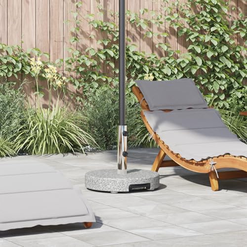 Générique Base de Parasol Ronde sur roulettes en Granit Gris de 29 kg avec poignée.,Pelouses & Jardins,Vie en extérieur,Accessoires pour parasols & voiles d'ombrage,Gris,30.8 KG,42002810
