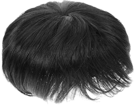 BAZEITFLOW Kurzhaarperücke Bequem für Hochtemperaturfaser aus Männer Realistische Stylisch und Geeignet für Tägliche Nutzung und Hochzeiten