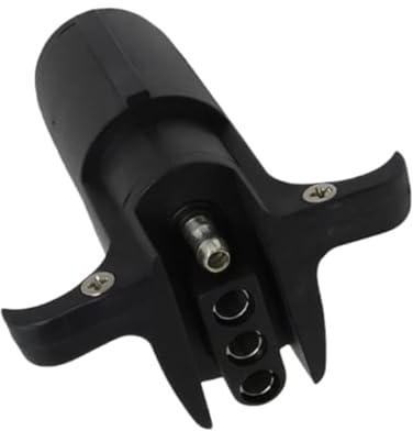 Niaimei Wiring Harness Plug Adapter 12V 6-pin Round to 4-pin Flat, Suitable for Pickup Trucks, Trucks and Trailers
