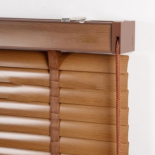 Tende Veneziane in Alluminio con Effetto Legno Veneziana in Alluminio su Misura Tende Persiane per Finestre Porte Veneziane da Interno per Privacy e Protezione