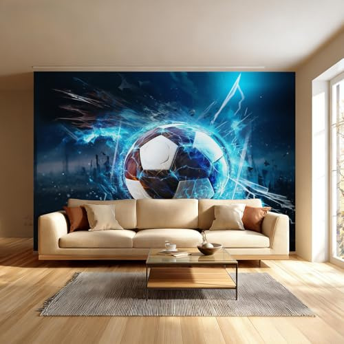 Fútbol Americano Fotomurales Autoadhesivo 3D Efecto 200 x 140 cm, Estilo Moderno Papel Pintado Decoración Dormitorio de Pared Murales, Papel Tapiz Fotográfico Lienzo Sala de Estar