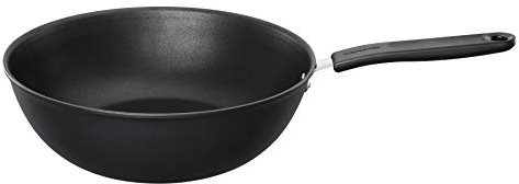 Fiskars Wok, Ø 28 cm, Für alle Kochfelder geeignet, Aluminium, Functional Form, Schwarz, 1027705