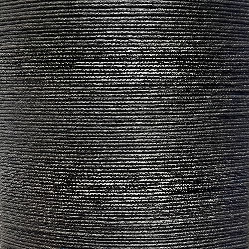 Waxed Cotton Cord 1mm,10m Jewellery Making & Bracelet Necklace Craft (1. BLACK)
