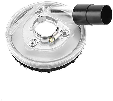 Absaughaube, Fydun Dunstabzugshaube 99% klares Vakuum Staubschutz Trockenschleif mit Bürstenkranz für Winkelschleifer Bandschleifer 80-125mm