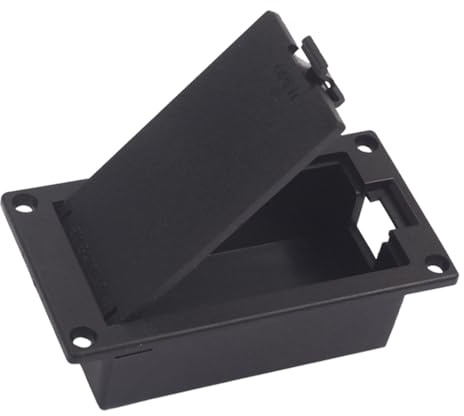 Healifty 9V Support de compartiment pour piles pour guitares actives, basses et pickup