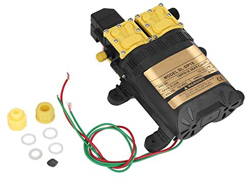 MAGT Bomba De Agua 12v, Bomba de Agua de diafragma de Doble Cabezal de Alta presión 12V Bomba de rociador de Agua eléctrica para hogar, jardín, vehículos, proyectos
