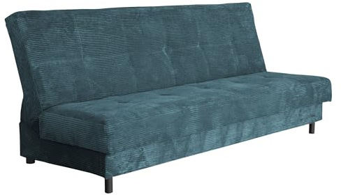 Mirjan24 Schlafsofa Enduro XIV Cord mit Bettkasten, 3 Sitzer Sofa, Couch mit Schlaffunktion und Bettfunktion, Lounge Sofa, Wohnlandschaft, Bettsofa, Polstersofa (Poso 125)