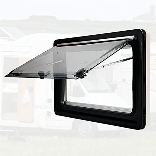 ALSUP RV Window | Camper Windows Replacement | RV Exit Window | Camper Window | Hinged Window | Trailer External Push Window | With Integrated Roller Blind and Fly Screen,35 * 28cm