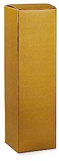 10X SKIN ORO 10x10x34 cm Scatola PORTABOTTIGLIE CHAMPAGNE PROSECCO 1 pt | 10 SCATOLE PER CONFEZIONARE BOTTIGLIA DI PROSECCO