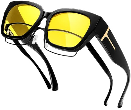 KANASTAL Polarised Over Sunglasses for Women Men Oversized UV400 Protection | TR90 Lightweight Frame, Category 3, Perfect for Shopping, Travelling, Walking, Driving and Outdoor Activities