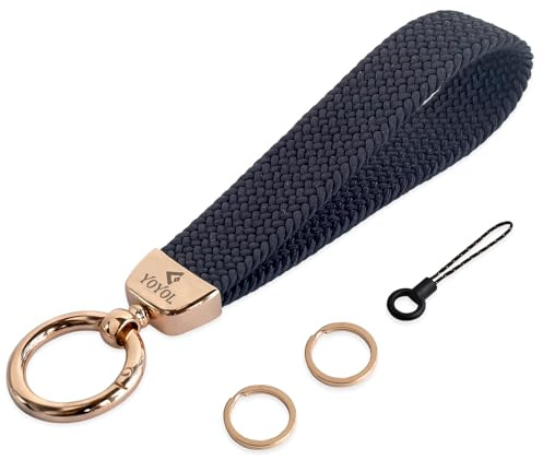YOYOL Elastisches Schlüsselband am Handgelenk,Schlüsselanhänger, Schlüsselring, Cooler Schlüsselanhänger für Männer und Frauen…