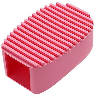 Beaupretty Mini Planche à Laver Silicone Colorée Brosse De Nettoyage Portable Pour Vêtements Pour Lavage Utilisation Polyvalente Rose
