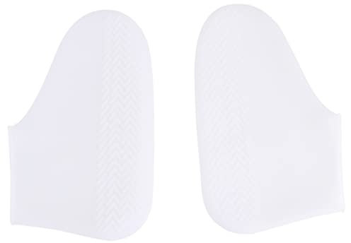 BESPORTBLE Couvre-chaussures Taille M en Silicone Blanc Imperméable et Portable Protection Antidérapante Jours de Pluie et Activités en Plein Air