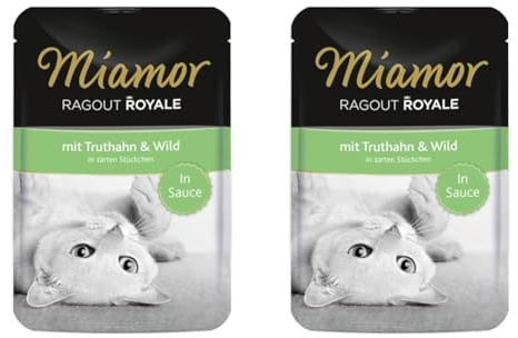 Miamor Ragout Royale in Sauce Truthahn & Wild 22x100g (Packung mit 2)