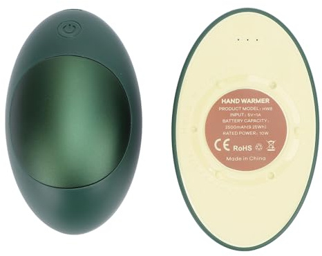 Elektrischer Handwärmer mit Powerbank-Funktion Magnetisch 3 Stufen Heizung Typ C Wiederaufladbare Avocadoförmige Elektrische Handheizung für Winter