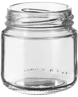 FERRAMENTA BONIFAZIO Barattoli - Vasetti in vetro per la conservazione da 106 ml in confezione da 48 pezzi con Tappo BIANCO per conservare marmellata, peperoncino, e non solo (48 pezzi da 106 ml)