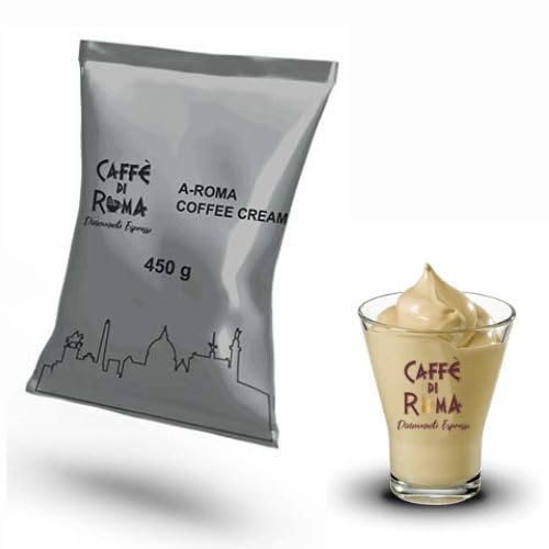 Caffe di Roma A-Roma Coffee Cream - Crema Caffè Fredda Senza Glutine Preparato in Polvere per uso Professionale e Domestico - 100% Made in Italy - 6 Buste da 450 grammi -