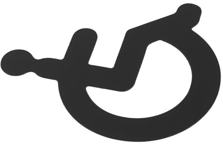 Tofficu Cartello Per Rotelle Per Disabili Per Wc Cartello in Acrilico Per Disabili