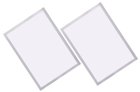 UKCOCO 2 Stück Magnetischer Bilderrahmen Kleberahmen Für Wände Magnetischer Fototaschen-bilderrahmen Magnete Für Kühlschrankbilderrahmen Magnet-fotorahmen Für Den Kühlschrank Pvc Weiß
