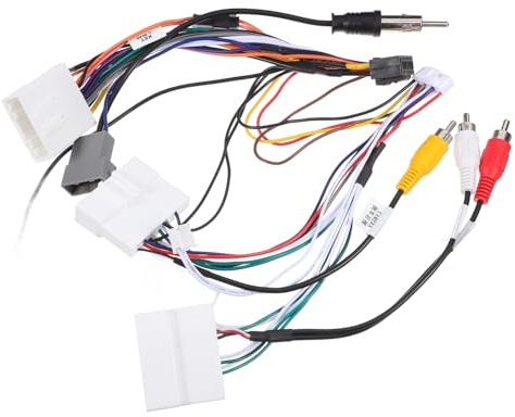 Uonlytech Cablaggio Radio Stereo per Autoradio Alimentazione Stabile e Compatibilità Schermi Grandi, Cavo Adattatore Plug-and-play per Impianto Audio Auto, Installazione Rapida e Durevole